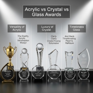acrylic vs crystal vs glass awards
