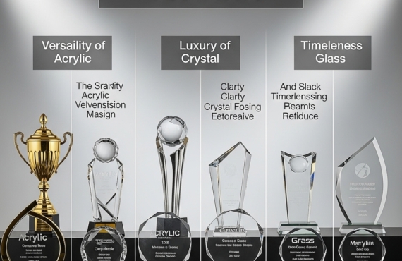 acrylic vs crystal vs glass awards